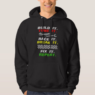 Funny Drag Race Mechanic Car Fan Motorsport Hoodie