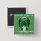 Funny Dragon Button (Voorkant /achterkant)