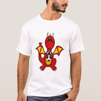 Funny Dragon Pplay Soccer T-shirt