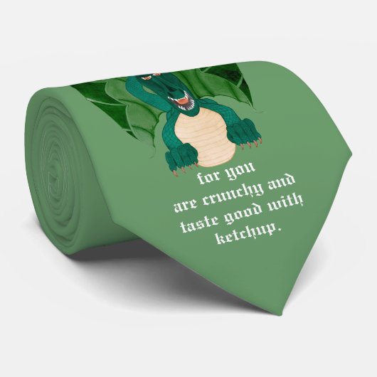 Funny Dragon Stropdas (Opgerold)