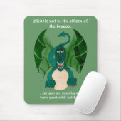Funny Dragon Tapis de souris (Avec souris)