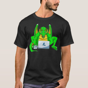 Funny Dragon Winged Flying Fire Brething Mythical T-shirt