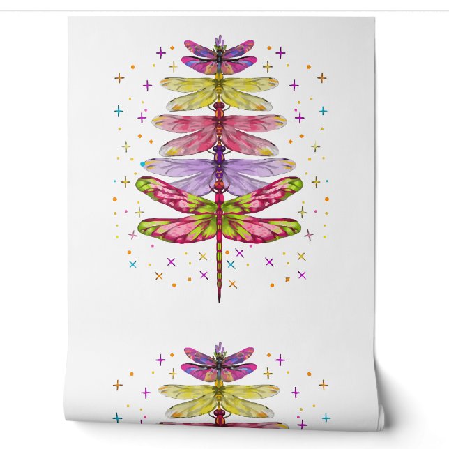 Funny Dragonfly-kerstboom Behang (Afrollen)