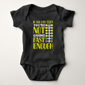 Funny Dragster Driver Race Car Enthusiast Romper (Voorkant)