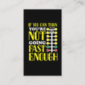 Funny Dragster Driver Race Car Enthusiast Visitekaartje (Voorkant)