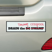 "Funny "Drain the Trump Cesspool" Bumpersticker (Op auto)