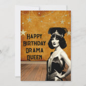 Funny Drama Queen Birthday Kaart (Voorkant)