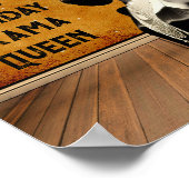 Funny  Drama Queen Birthday Poster (Hoek)