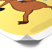 Funny Drink Dansend Moose Poster (Hoek)