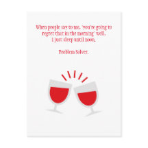 Funny Drink Hangover Briefkaart