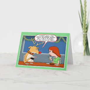 Funny Drink rendierkerst Feestdagen Kaart