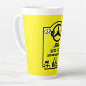 Funny Driving Instructor Gift Latte Mok (Linkerhoek)