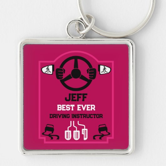 Funny Driving Instructor Gift Sleutelhanger (Voorkant)