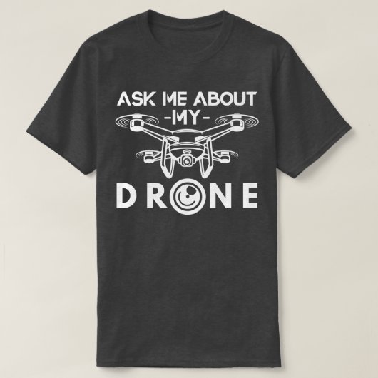 Funny Drone Pilot Drones T-shirt (Design voorkant)