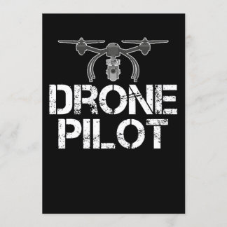 Funny Drone Pilot voor Drone Flying Kaart