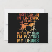 Funny Drummer Art voor mannen Drum Player Percus (Achterkant)