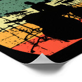 Funny Drummer Drumming Art Lovers For Men Boys Poster (Hoek)