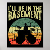 Funny Drummer Drumming Art Lovers For Men Boys Poster (Voorkant)
