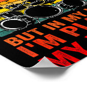 Funny Drummer Men Women Drumline Drumming Musical  Poster (Hoek)