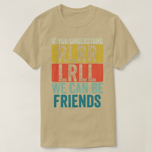 Funny Drummer Paradiddle Retro Drumming Drum set1 T-shirt (Design voorkant)