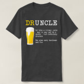 Funny Drunckle Shirt Dictionary Definitio (Design voorkant)