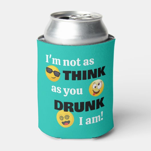 Funny Drunk Emoji Glacière (Can devant)