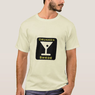 Funny Drunken Swede Scandinavian Drink T-shirt