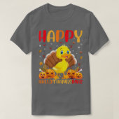 Funny Duck Bird Lover Happy Duck HelloBedanktMas T T-shirt (Design voorkant)