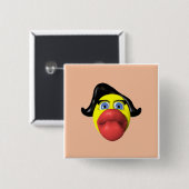 Funny Duck Birthday Button (Voorkant /achterkant)