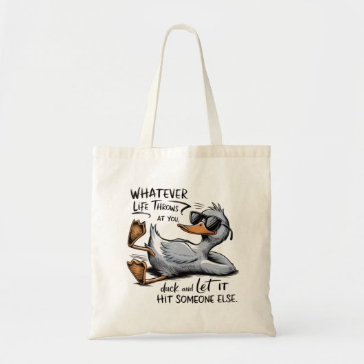 Funny Duck Canvas tas (Voorkant)