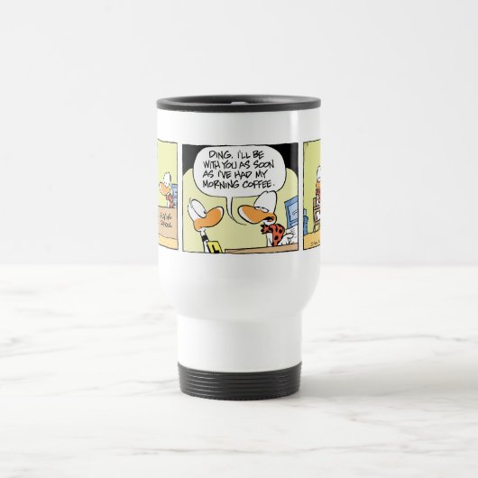 Funny Duck Cartoon Coffee Mok (Center)