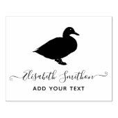 Funny Duck Cute Bird Personal Stationery Rubberstempel (Afrduk)
