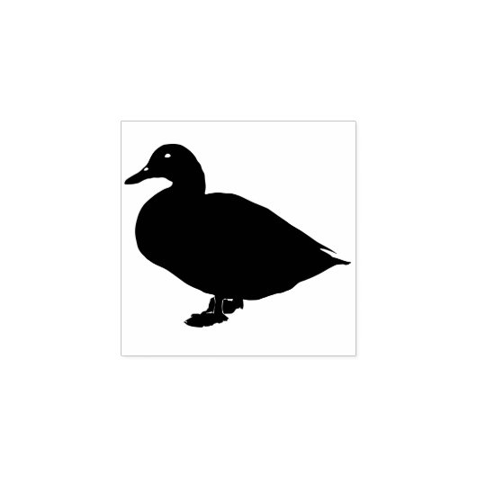 Funny Duck Cute Bird Personal Stationery Rubberstempel (Afrduk)