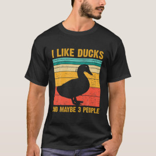 Funny Duck Design for Girls Kinder Farmer Hunting T-shirt