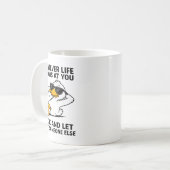 Funny Duck Graphic Men Women Funny Quote Koffiemok (Voorkant links)