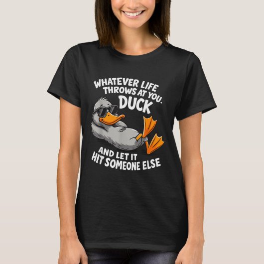 Funny Duck Graphic Tees Men Women Teens Funny Quot (Voorkant)
