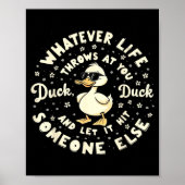 Funny Duck Graphic Tees Men Women Teens Funny Quot Poster (Voorkant)