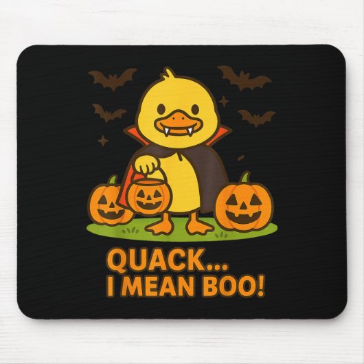 Funny Duck Halloween Costume – Quack I Mean Boo Qu Muismat (Voorkant)