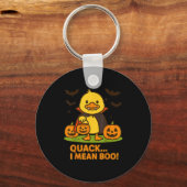 Funny Duck Halloween Costume – Quack I Mean Boo Qu Sleutelhanger (Voorkant)