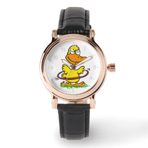 Funny duck hoepel   Achtergrondkleur kiezen Horloge