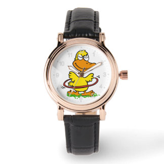 Funny duck hoepel | Achtergrondkleur kiezen Horloge