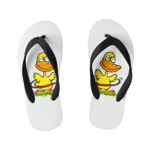 Funny duck hoepel   Achtergrondkleur kiezen Kinder Teenslippers