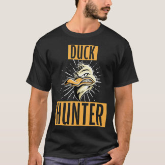 Funny Duck Hunter labrador rekwalever hondafdruk T-shirt