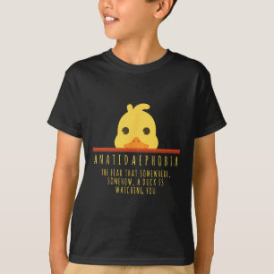 Funny Duck Hunting Anatidaephobia Boerderij Animal T-shirt