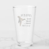 Funny Duck Hunting Blind Mallard Quote Glas (Achterkant)