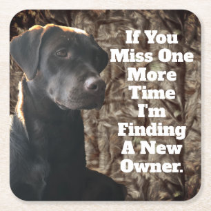 Funny Duck Hunting Chocolate Lab Camo Onderzetter