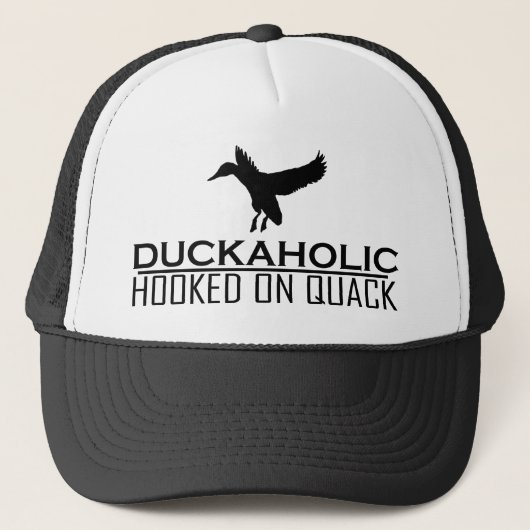 Funny Duck Hunting Duckaholic Trucker Pet (Voorkant)