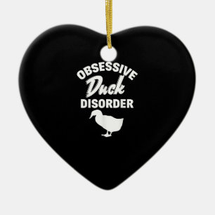 Funny Duck Hunting Odd Obsessief Duck Disorder Keramisch Ornament