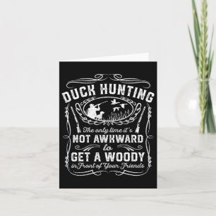 Funny Duck Hunting  Woodie Hunter Friends G Kaart