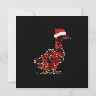 Funny Duck Kerstlight Red Pset Matching Kaart